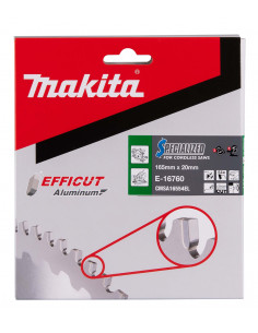 Lame pour alu EFFICUT T.C.T 165 x 20 mm 54 Dents MAKITA E-16760 2