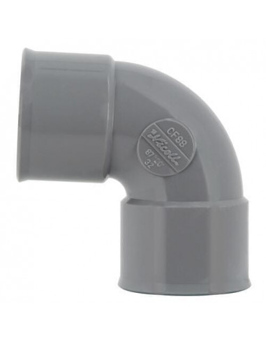 Coude femelle femelle 87°30 simple diamètre 32mm NICOLL CF88