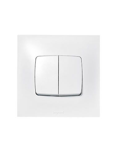 Double Va et Vient 10A Blanc Neptune LEGRAND 091351