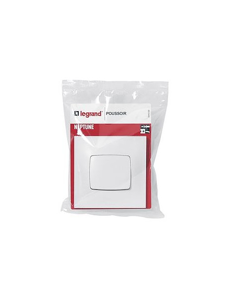 Poussoir Neptune NO/NF 6A Finition blanche LEGRAND 091323