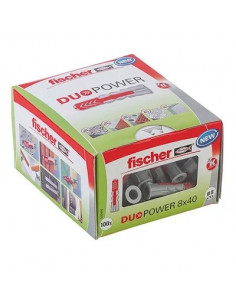 Boîte de 100 chevilles bi-matière DUOPOWER Sans vis Boite à fenêtre 8X40mm FISCHER 535455 2