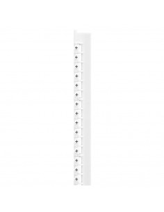 240 repères Mémocab largeur 2,3mm avec signe conventionnel plus noir sur fond blanc LEGRAND 037956