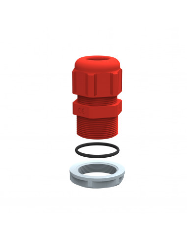 Presse-étoupe étanche plastique IP68 ISO20 pour boîte Plexo incendie rouge RAL3000 LEGRAND 091931