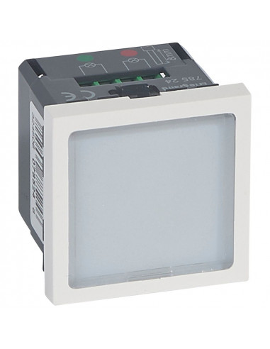 Signalétique lumineuse à LEDs vertes et rouges Mosaic 2 modules avec 2 états configurables LEGRAND 078524