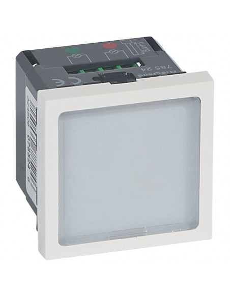 Signalétique lumineuse à LEDs vertes et rouges Mosaic 2 modules avec 2 états configurables LEGRAND 078524