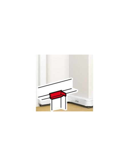 Dérivation plane vers goulotte à clippage direct Mosaic 50x105mm pour références 075602 et 075604 LEGRAND 075676