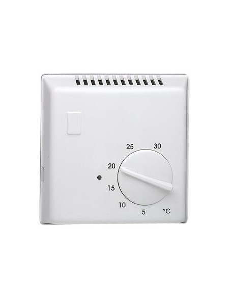 Thermostat ambiance bi-métal chauffage eau chaude avec contact inverseur 230V et voyant HAGER 25620