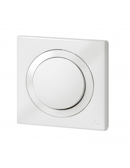 Interrupteur ou va-et-vient Dooxie IP44 10AX 250V~ livré avec plaque carrée blanche LEGRAND 600013
