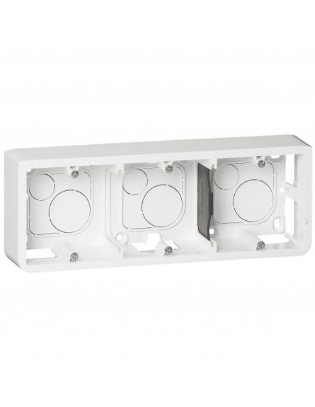 Cadre saillie profondeur 40mm Mosaic pour 6, 8 ou 3x2 modules horizontal LEGRAND 080286