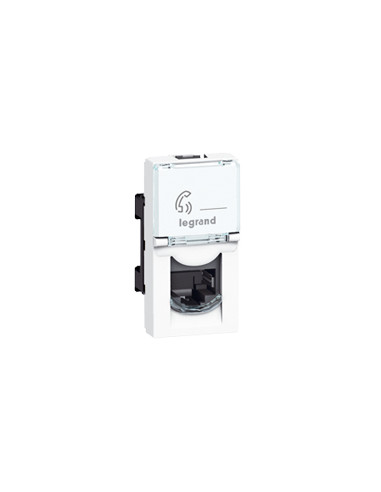 Prise RJ45 catégorie 6 FTP Mosaic 1 module blanc LEGRAND 076562