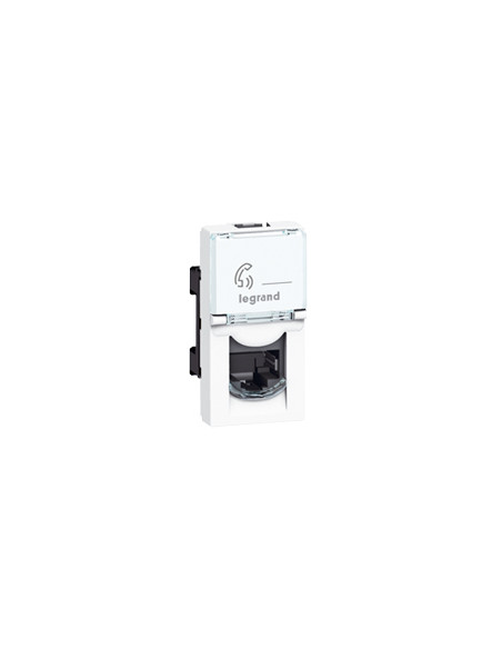 Prise RJ45 catégorie 6 FTP Mosaic 1 module blanc LEGRAND 076562