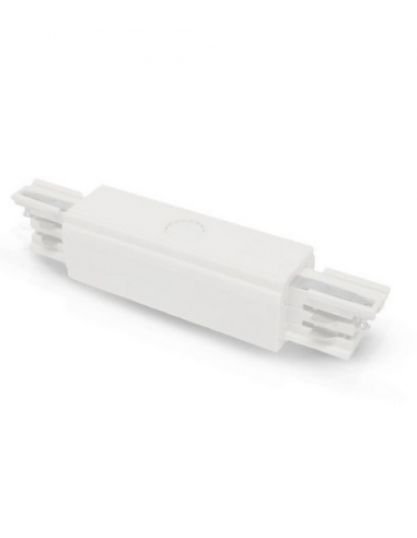 Connecteur Triphase Central Blanc pour RAIL 3A 230V MIIDEX 8232