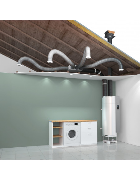 Chauffe-eau thermodynamique AQUACOSY EVOLUTION 185L Sans ventilateur ATLANTIC 350204