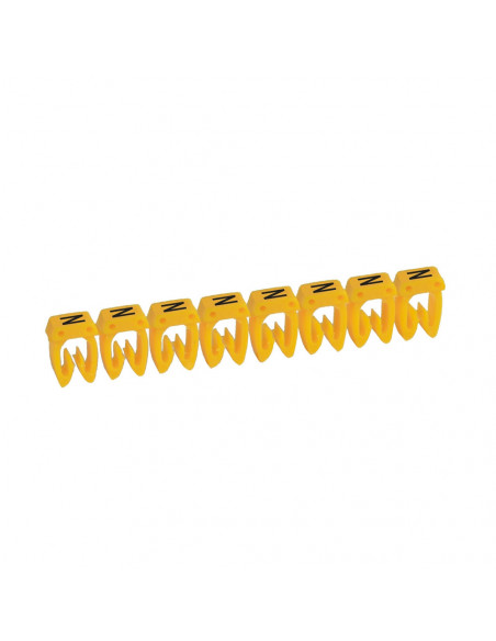 300 Repères CAB 3 pour filerie 1,5mm² à 2,5mm² avec lettre majuscule N LEGRAND 038343