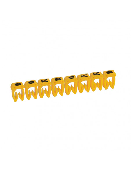 300 Repères CAB 3 pour filerie 4mm² à 6mm² avec lettre majuscule M LEGRAND 038372