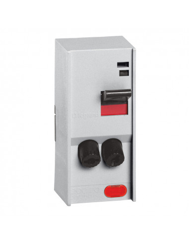 Combiné Pac à cartouches Pac saillie à voyant 20A 2 Pôles gris clair LEGRAND 046187