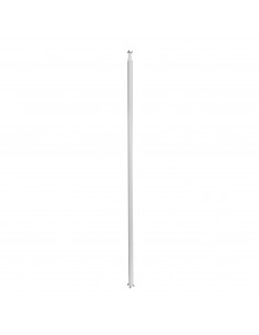 Colonne à clippage direct 1 compartiment 2 faces hauteur 2,67m couvercle PVC et corps en alu blanc RAL9003 653010