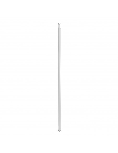 Colonne à clippage direct 1 compartiment 2 faces hauteur 2,67m couvercle PVC et corps en alu blanc RAL9003 653010