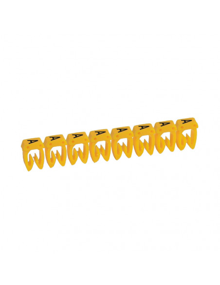 300 Repères CAB 3 pour filerie 1,5mm² à 2,5mm² avec lettre majuscule A LEGRAND 038330