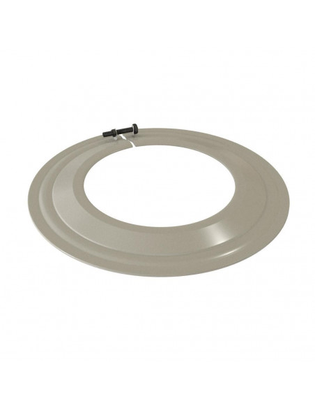 Rosace Email Couleur Blanc Acier émaillé diamètre 125mm Blanc Bois / Fioul / Gaz TEN 313714