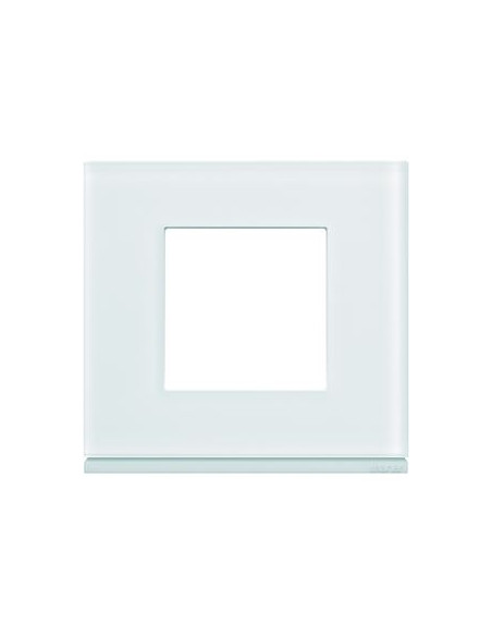 Plaque gallery 1 poste matiere moon glass HAGER WXP4002