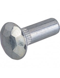 Douille martelée acier zingué blanc volet 6X23mm 20400623Z
