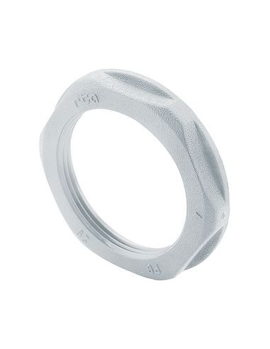 Ecrou plastique ISO25 pour presse étoupe plastique hexagonal à embase gris LEGRAND 386884