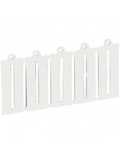 100 repères prédécoupés vierges pour bloc de jonction viking 3 pas 5mm LEGRAND 039500