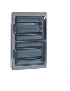 Coffret étanche Plexo³ 4x18 modules avec embouts à perforation directe prémontés IP65 IK09 - Gris LEGRAND 001927