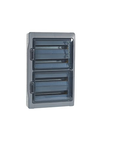 Coffret étanche Plexo³ 4x18 modules avec embouts à perforation directe prémontés IP65 IK09 - Gris LEGRAND 001927
