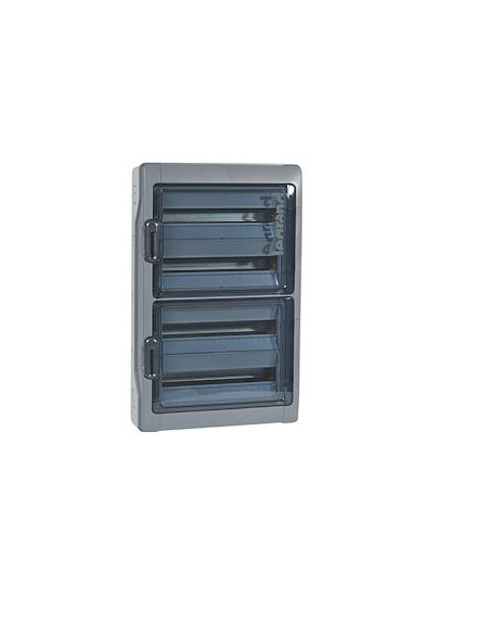 Coffret étanche Plexo³ 4x18 modules avec embouts à perforation directe prémontés IP65 IK09 - Gris LEGRAND 001927