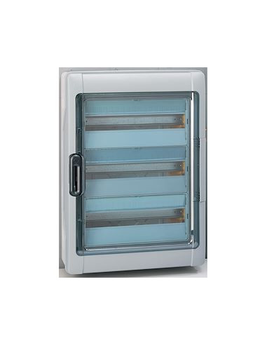 Coffret étanche Plexo³ 4x18 modules avec embouts à perforation directe prémontés IP65 IK09 - Gris LEGRAND 001927