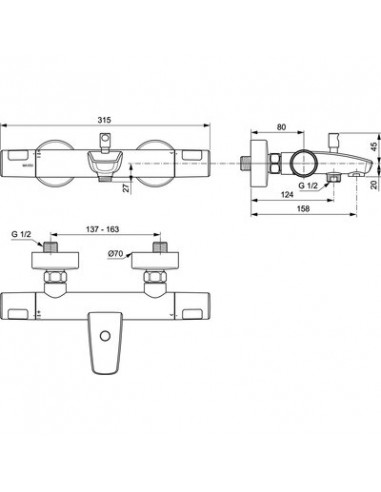 MITI THERMOSTAT BAIN/DCH OLYOS PORCHER D0491AA