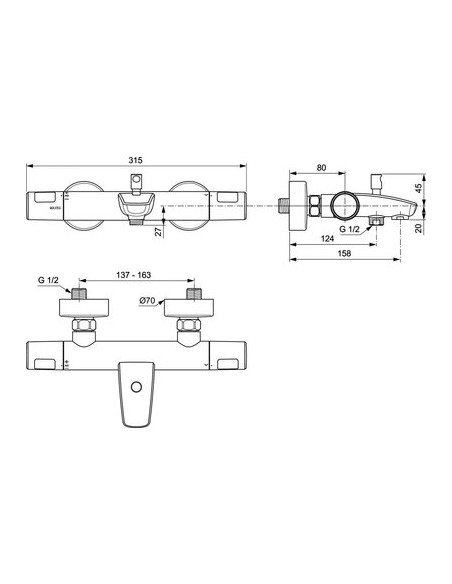 MITI THERMOSTAT BAIN/DCH OLYOS PORCHER D0491AA