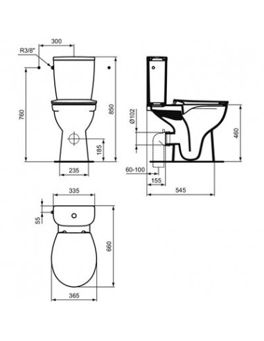 PACK WC ULYSSE SURPIED SS BRID PORCHER P026901