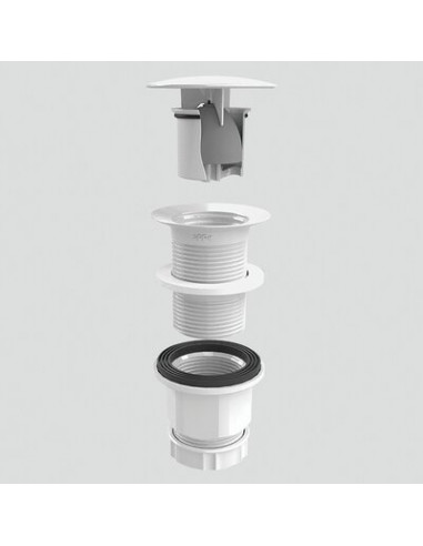 BONDE SIPHON BLANC LAVABO DELABIE 621W