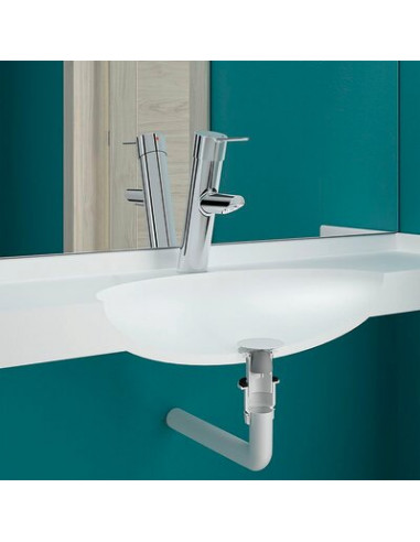 BONDE SIPHON BLANC LAVABO DELABIE 621W