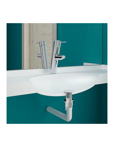 BONDE SIPHON BLANC LAVABO DELABIE 621W