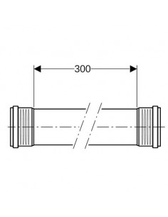 TUBE SPP FF D50 L300CM GEBERIT 390.214.14.1 2