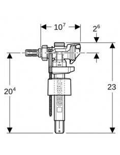 ROB TYP383 ALI LAT 3/8" LAITON GEBERIT 281.002.00.5 2