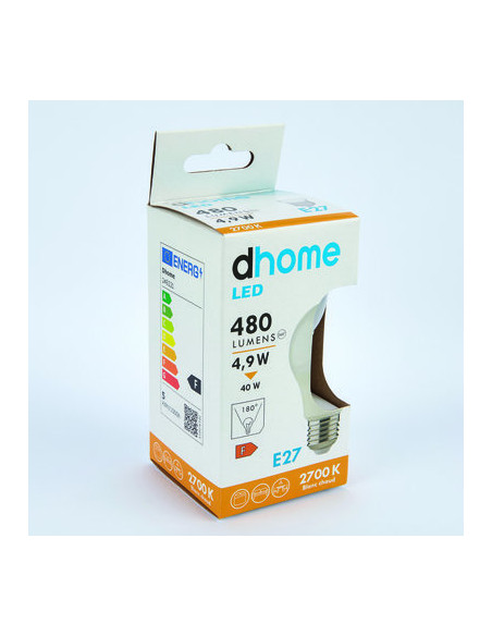 AMP LED C STD E27 2700K 470LM DHOME A60-8 E27 2700K 470LM