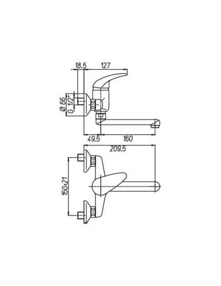 MITIGEUR EVIER EA 150 MM SANIFIRST 75030