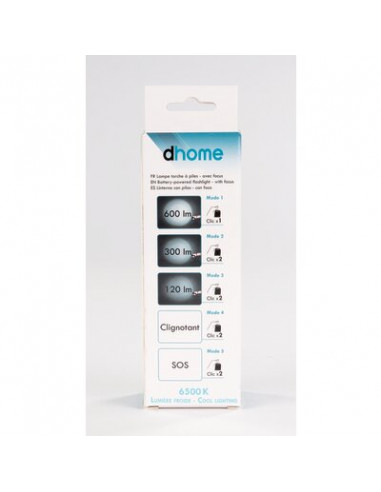 LAMPE TORCHE LED IP44 600 DHOME BT-FL8027