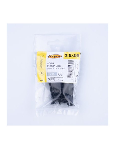 VIS PLAC A.NOIR PH 3,9X55 /20 FIXPRO FPRO7033555S20