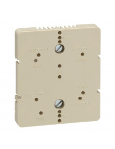 Platine support réglette 12 plots ou répartiteur télévision 4 sorties fixation rail DIN LEGRAND 051244