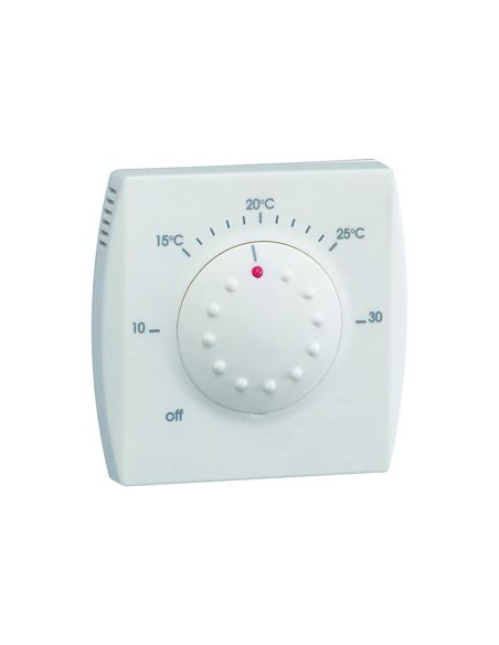 Thermostat ambiance électronique semi-encastré avec voyant 230V HAGER 25110