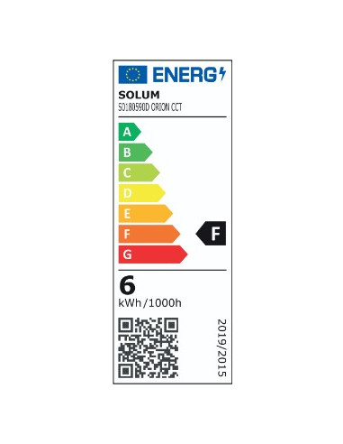 Spot de plafond IP65 / RE2020 Dimmable Alimentation intégrée Collerette Blanche CCT SOLUM S0180590D
