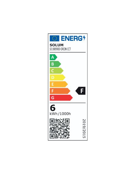 Spot de plafond IP65 / RE2020 Dimmable Alimentation intégrée Collerette Blanche CCT SOLUM S0180590D