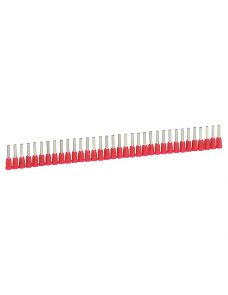 1000 Embouts de câblage à collerette isolante Starfix simple en bande pour conducteurs section 1mm² rouge LEGRAND 037663