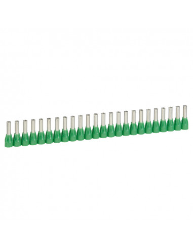 250 Embouts de câblage à collerette isolante Starfix simple en bande pour conducteurs section 6mm² vert LEGRAND 037668